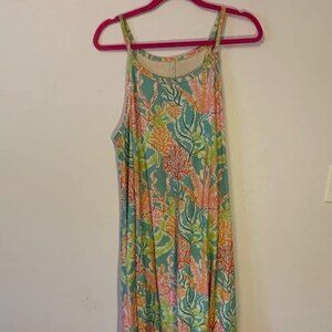 Tropical Cotton Dress, cotton, two prints, A-line, price is for TWO dresses